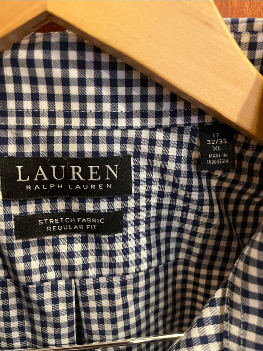 Ralph Lauren Black and White Gingham Dress Shirt - Picture 2 of 3